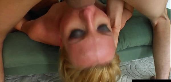  Victori Blond enjoys group facial cumshot treatment